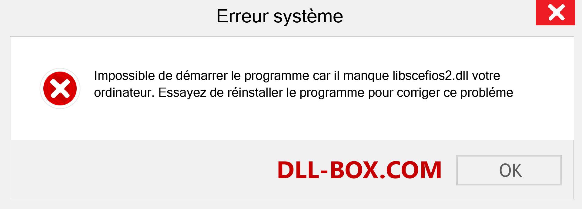 Le fichier libscefios2.dll est manquant ?. Télécharger pour Windows 7, 8, 10 - Correction de l'erreur manquante libscefios2 dll sur Windows, photos, images